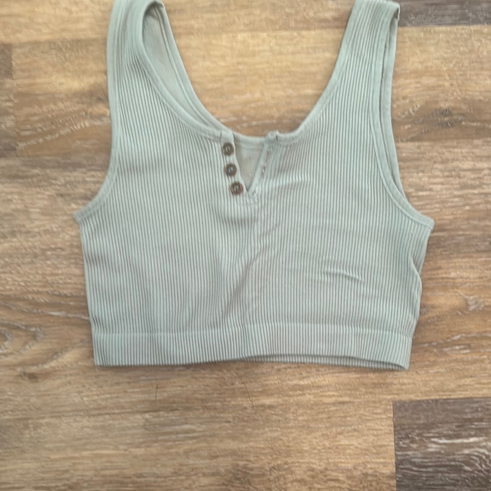 By Together M/L ribbed cropped tank